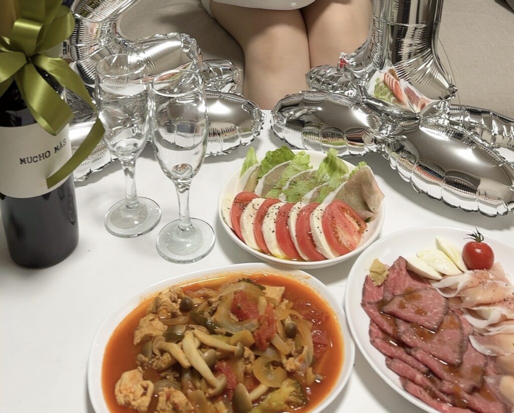 誕生日の手料理