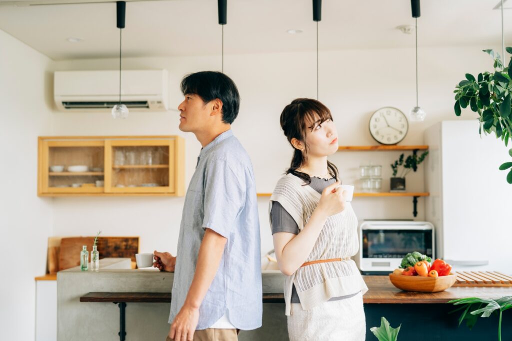 喧嘩中の同棲カップル